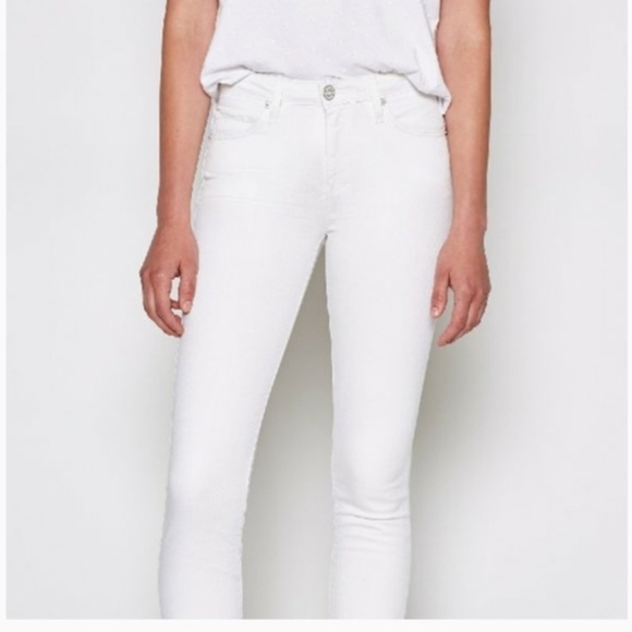 NWT Joie White Mid-rise Skinny Ankle Jeans - Picture 4 of 5
